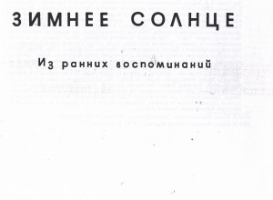 Зимнее солнце